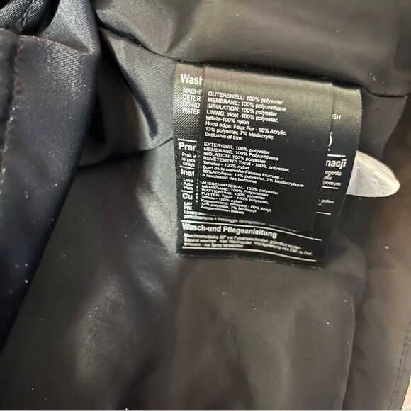 BURTON Dry Ride Black Jacket Snowboard Ski Winter Removable Hood Size Small - Picture 9 of 13